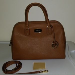 Saffiano leather Michael Kors satchel